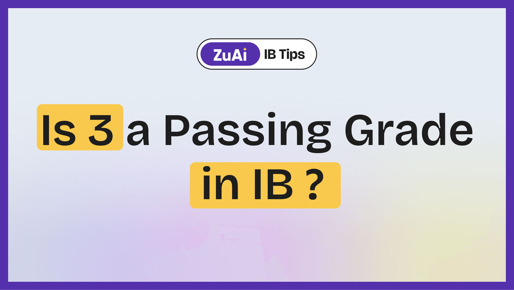 Is 3 a Passing Grade in IB?