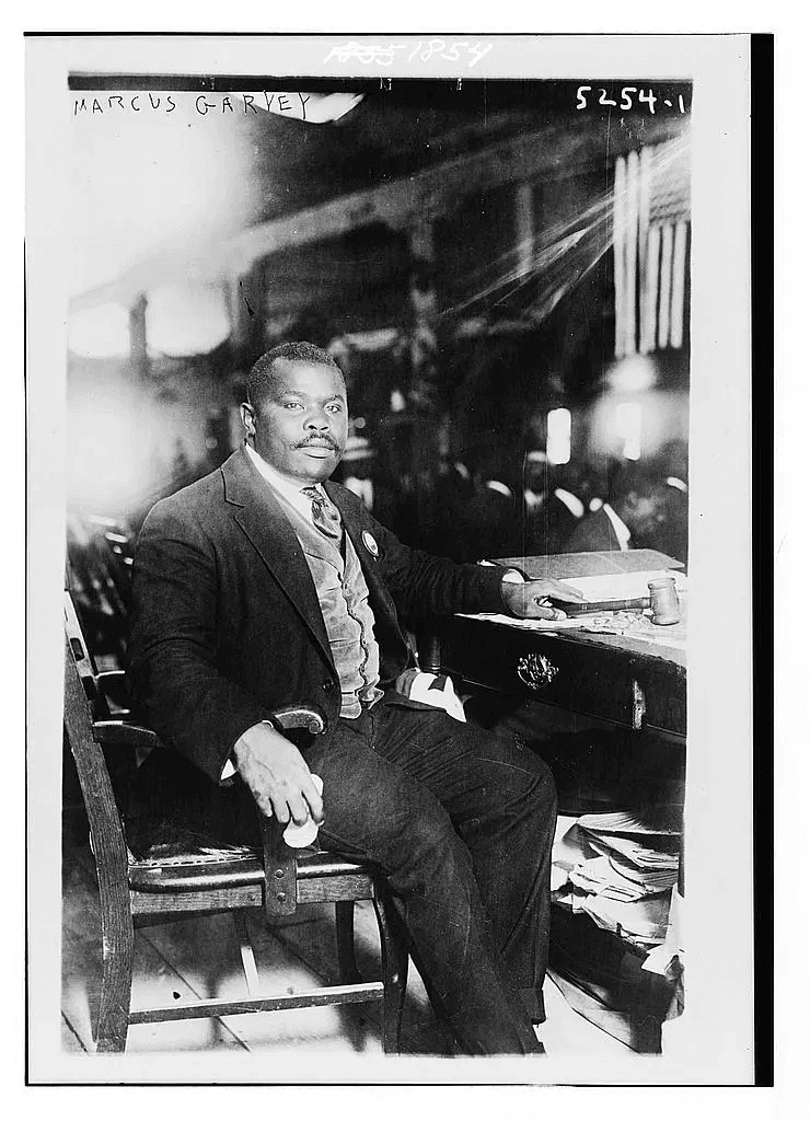 Marcus Garvey at His Desk, 1924
