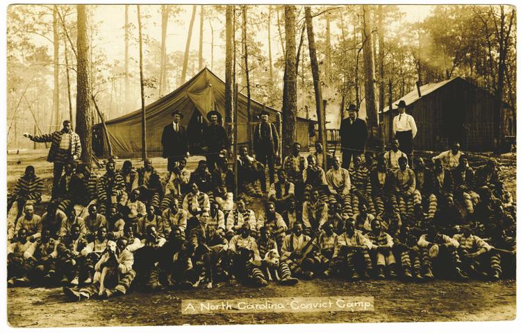 Picture Postcard of a North Carolina Convict Camp, Circa 1910