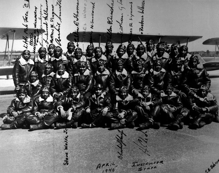 The Flight Instructor Staff of Tuskegee Army Airfield, Late in the Second World War, 1945
